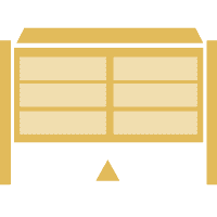 simbolo puerta plegadiza